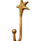 Handcrafted Metal Star Motif Wall Hook Functional Decor